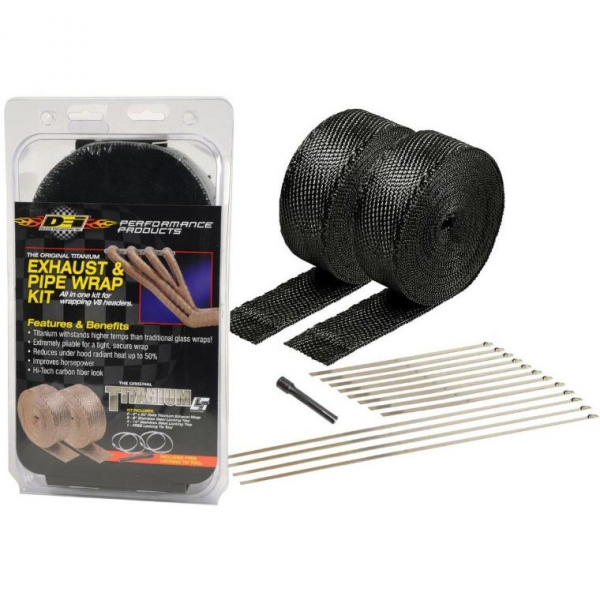 010073_DEI_1_600x600.jpg DEI 010073 Black Titanium Exhaust Wrap With Locking Tie & Tool Kit