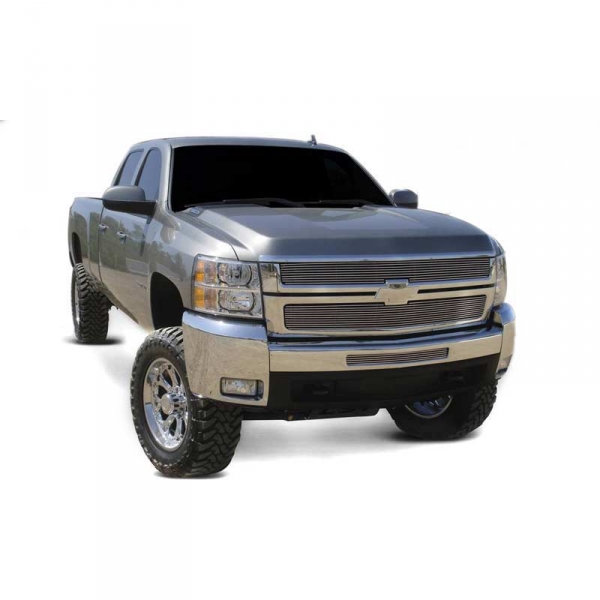 21112_T-Rex_600x600.jpg T-Rex 21112 Billet Series Polished 2-Piece Grille Overlay