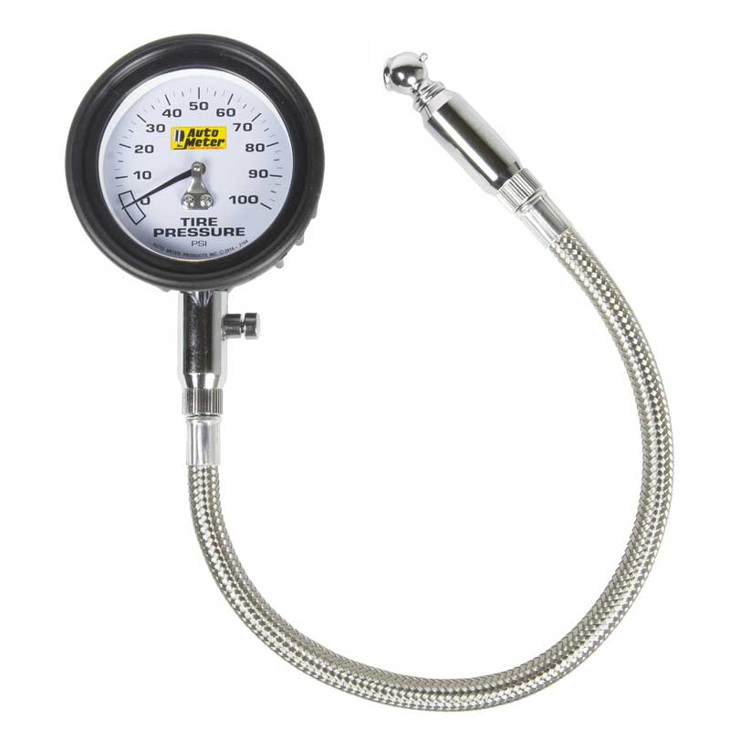2164_AutoMeter AUTO METER 2164 100 PSI MECHANICAL TIRE PRESSURE GAUGE
